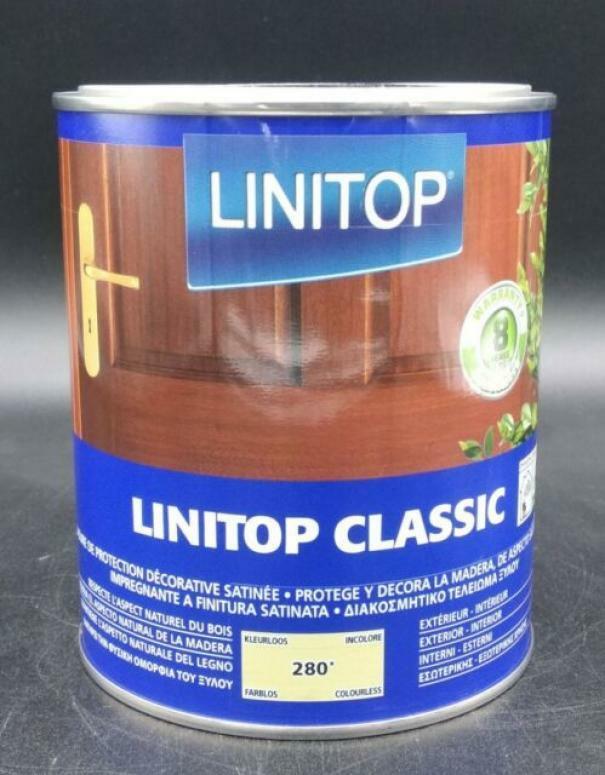 LINITOP - CLASSIC 280 INCOLORE  1 LITRI FINITURA TRASPARENTE SATINATA PROTETTIVA PER LEGNO