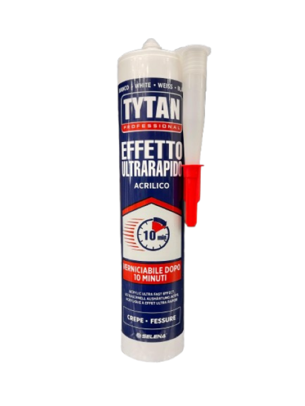 Sigillante acrilico pitturabile TYTAN Professional effetto ultra rapido 300 ml bianco Sigillante acrilico pitturabile TYTAN Professional effetto ultra rapido 300 ml bianco