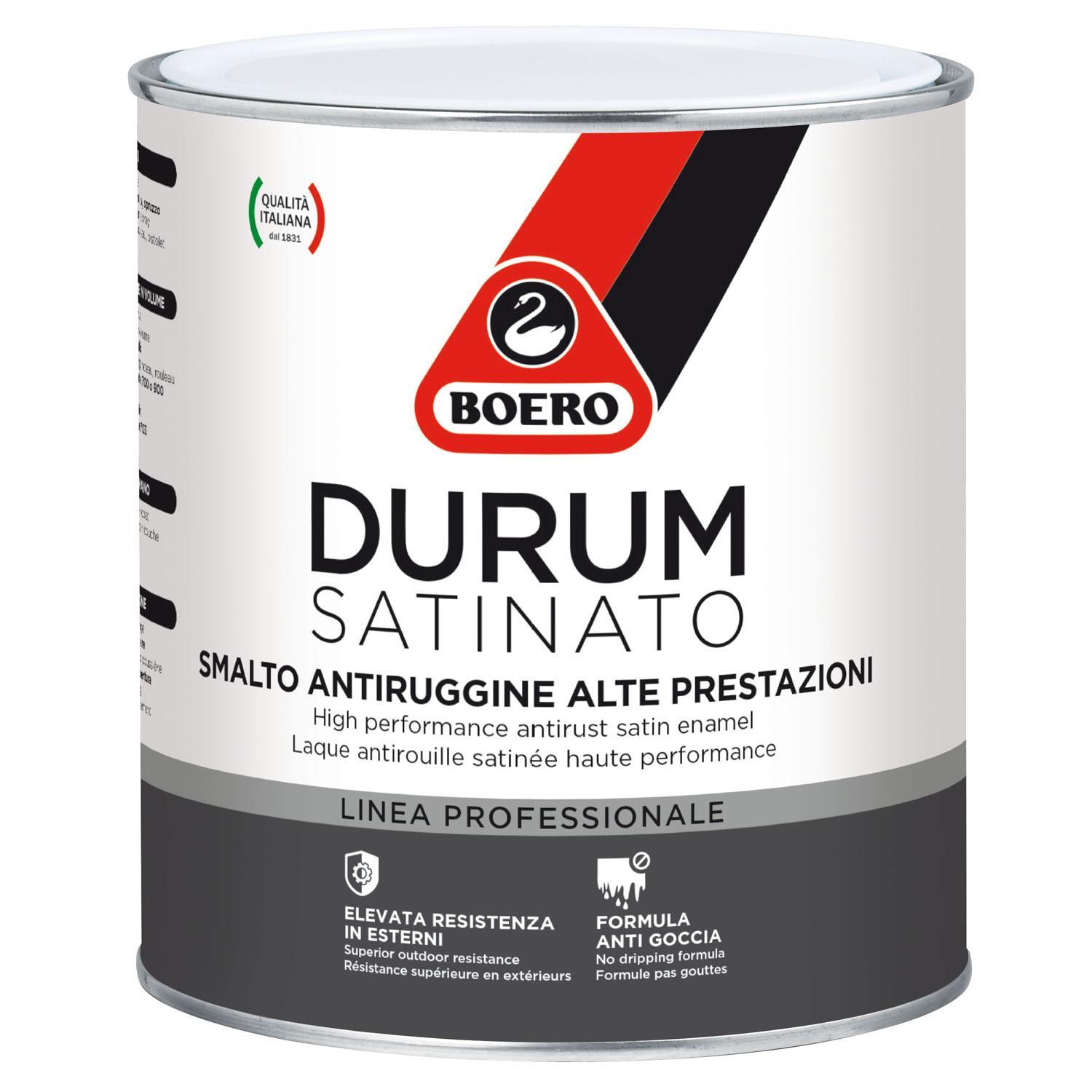 BOERO - DURUM SMALTO SATINATO COLORE NERO LT 0.75