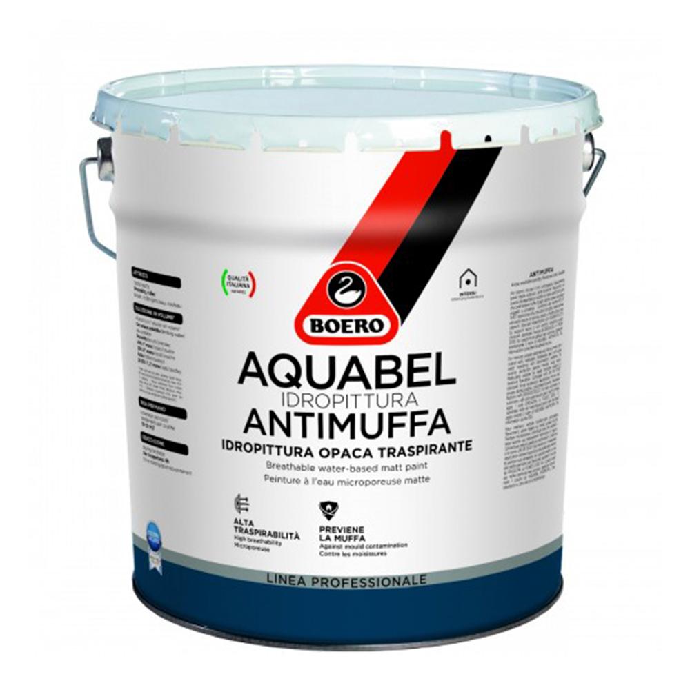 BOERO - AQUABEL ANTIMUFFA PITTURA TRASPIRANTE OPACA BASE BC BIANCO 5 LT BOERO - AQUABEL ANTIMUFFA PITTURA TRASPIRANTE OPACA BASE BC BIANCO 5 LT
