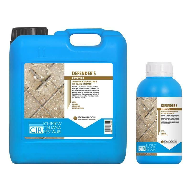 Impregnante idrofobizzante CIR Defender S a solvente 1 litro per terrazze e balconi