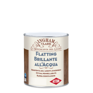 Flatting brillante all'acqua legno interno esterno protezione uv