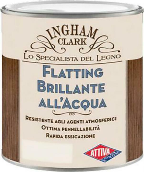 Vernice trasparente brillante all'acqua Attiva Ingham Clark per legno 0,750 lt
