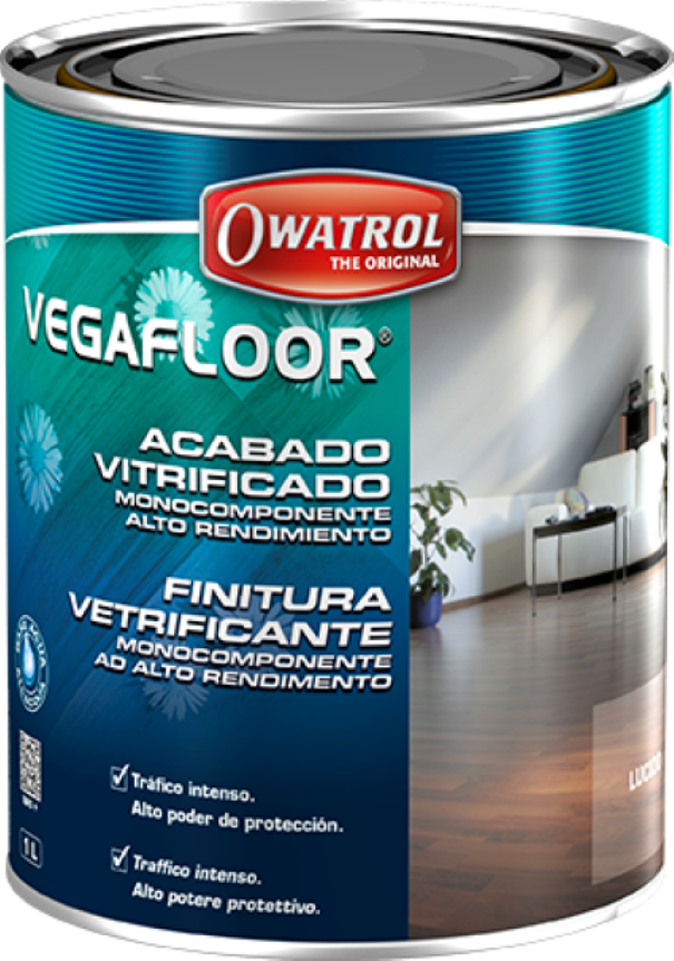 owatrol owatrol - vegafloor vernice poliuretanica all’acqua per parquet 1 litro lucido - foto 1