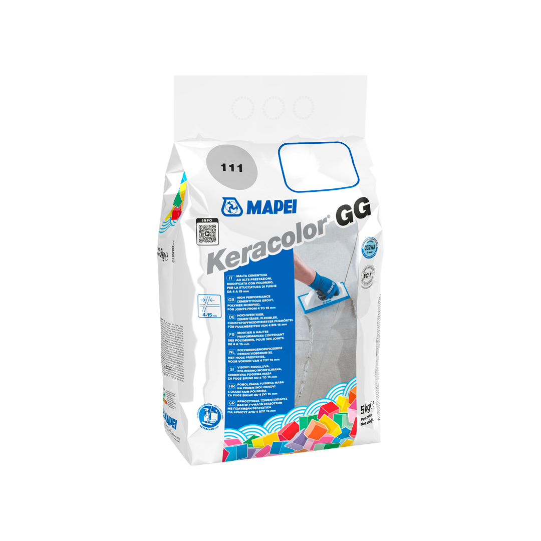 mapei mapei - keracolor gg malta cementizia per fughe 4-15 mm kg 5 nr. 131 vaniglia - foto 1