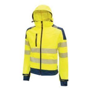 Giacca alta visibilità impermeabile xl giallo fluo