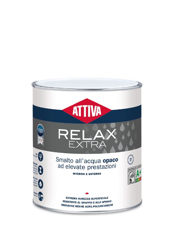 attiva attiva - relax extra opaco acqua base 131 0,720 lt - foto 1