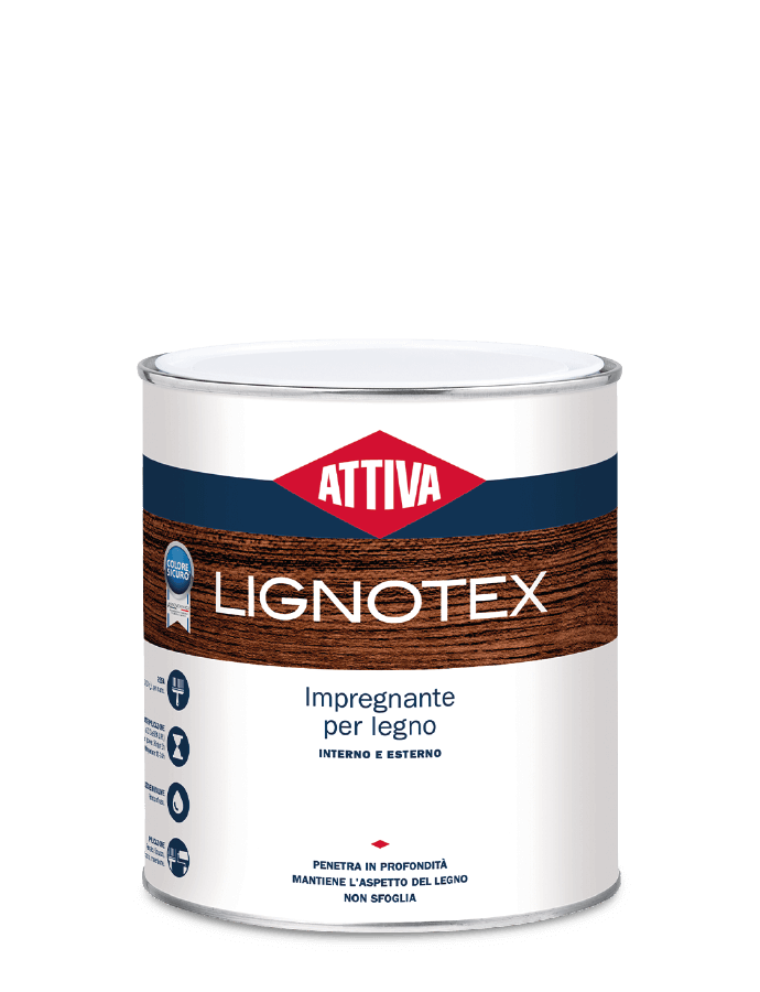 impregnante legno Attiva Lignotex decapu00e9 bianco antico 2.5 litri protezione interna ed esterna