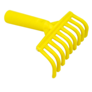 Rastrellino per olive 9 denti in polipropilene larghezza 10 cm
