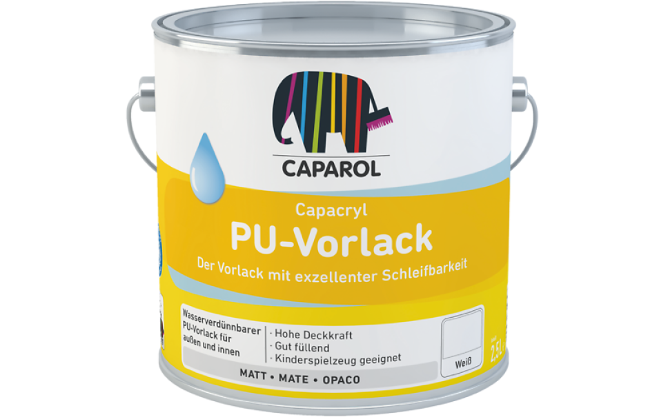 caparol caparol - cex capacryl pu vorlack base m fondo pigmentato all'acqua - foto 1