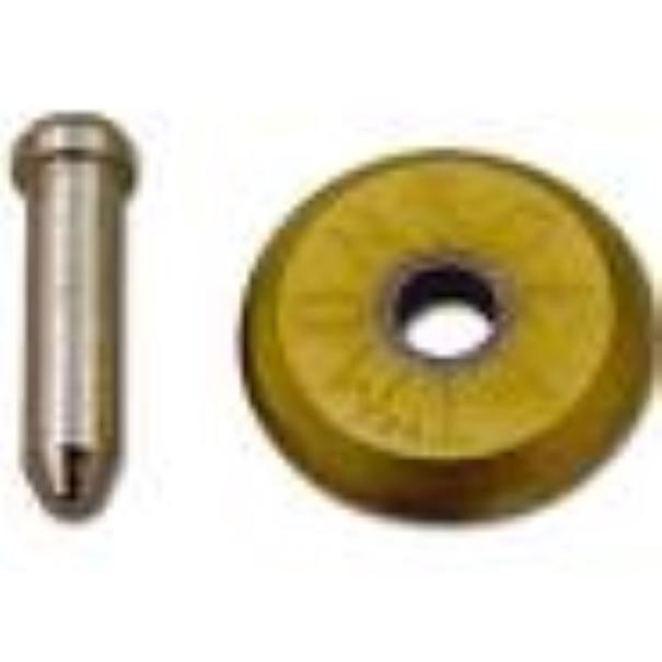 Rotella di ricambio per tagliapiastrelle Viridex Montolit vista frontale su fondo bianco