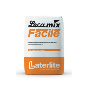 Premiscelato leggero isolante  leca mix facile 32 litri per massetti interni ed esterni