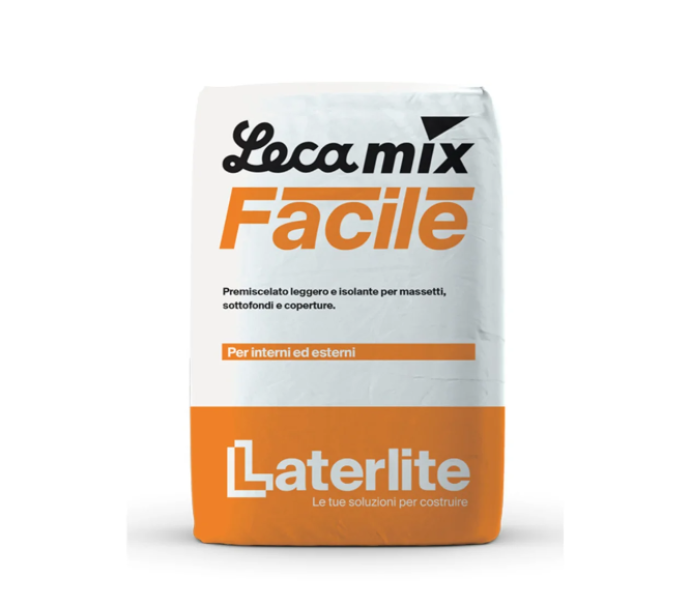 Sacco premiscelato leggero isolante Edilizia Cantucci Leca Mix Facile 32 litri per massetti e sottofondi