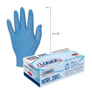 Logica - nitrilzero guanti monouso nitrile celste tg. l