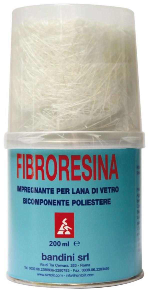 kit riparazione vetroresina bicomponente poliestere 200 ml Bandini per superfici metalliche e plastiche