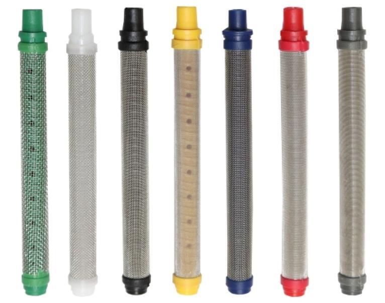 filtri per pistola verniciatura ricambio rete differenti colorazioni val spray bergamo