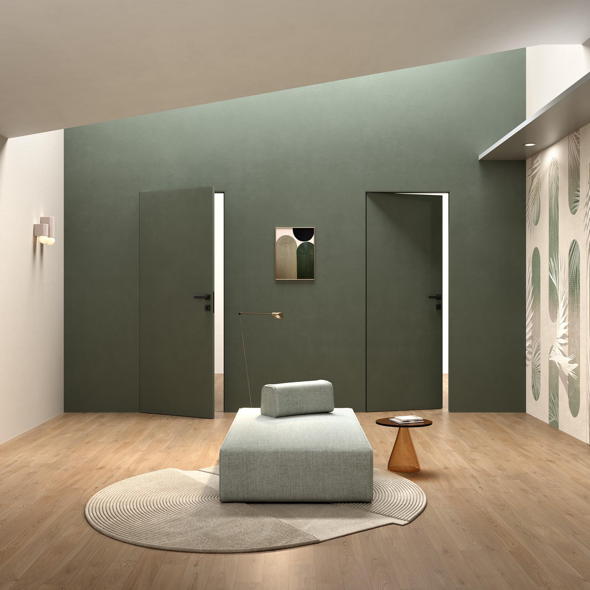 ermetika ermetika -  xreverx porta battente filo muro reversibile telaio+porta 80x210 - foto 1