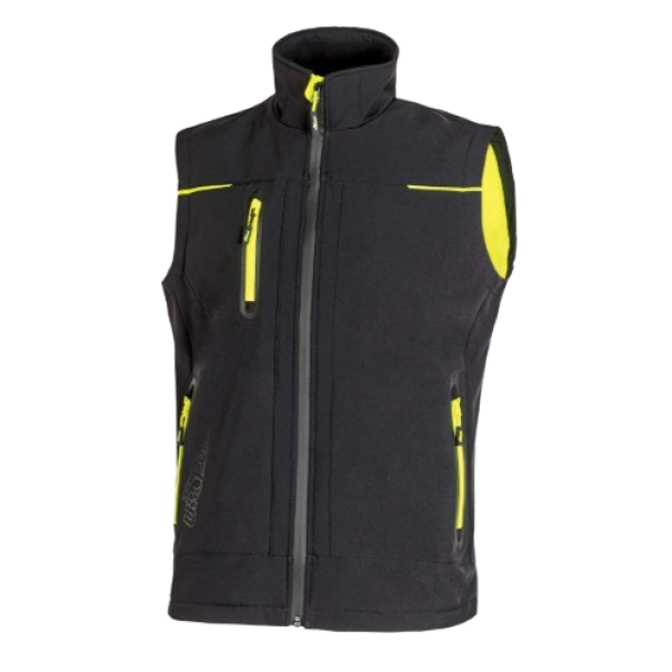 Gilet tecnico U Group Upower Universe black carbon colore nero taglia M per lavoro professionale