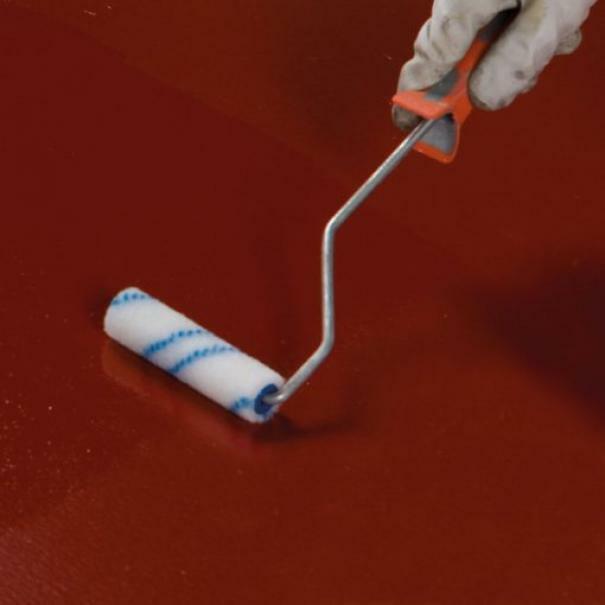 nord resine nord cem-o-lux rosso ossido rivestimento in resina per pavimenti in cemento  2,5 kg - kit composto da primer e finitura - foto 2