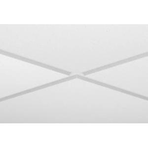 Pannello controsoffitto bordo quadro 600x600x15  bianco
