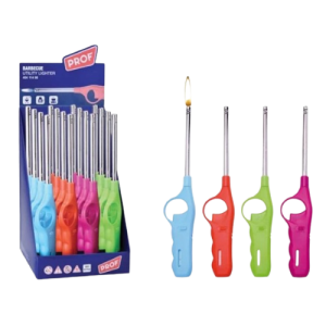 Accenditore utility lungo  per barbecue fornelli e caminetti multicolore