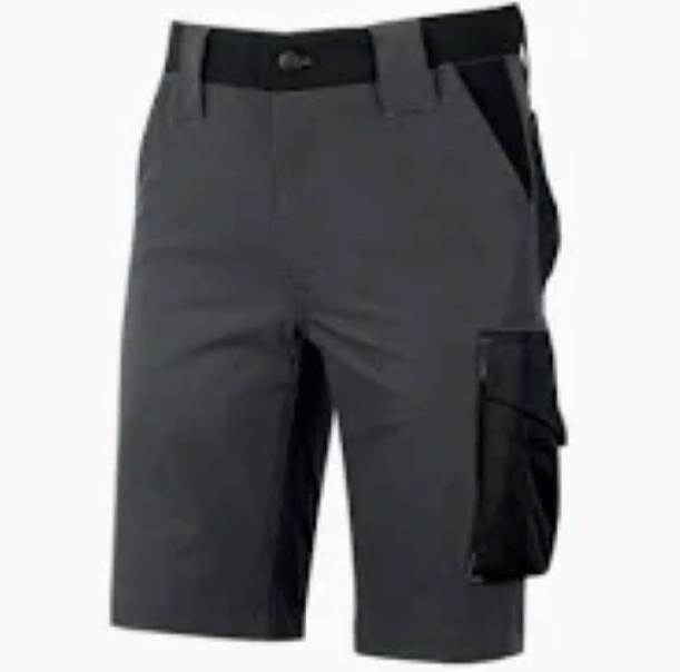 bermuda tecnico da lavoro U Group Mercury S nero con tasche laterali ampie