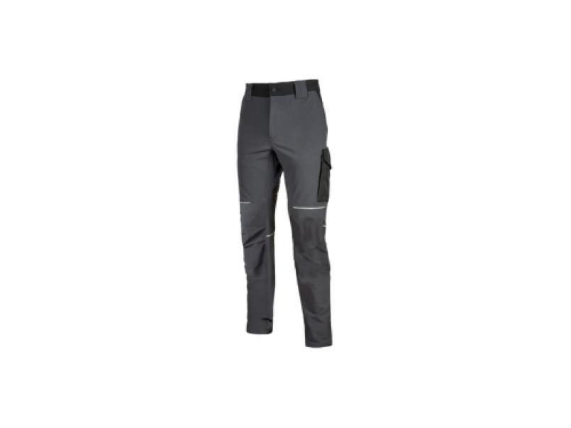 Pantalone da lavoro tecnico Upower World XL grigio verde con tasche multiuso per edilizia e industria