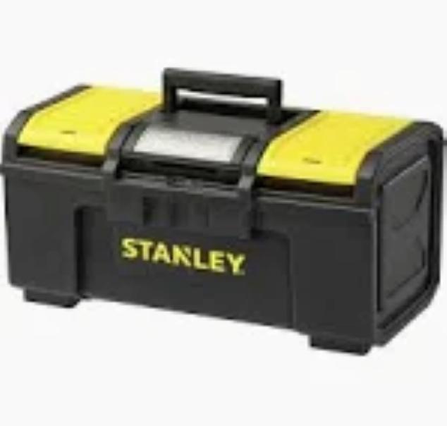 Cassetta portautensili Brico IO modello 19 nera e gialla ideale per attrezzi