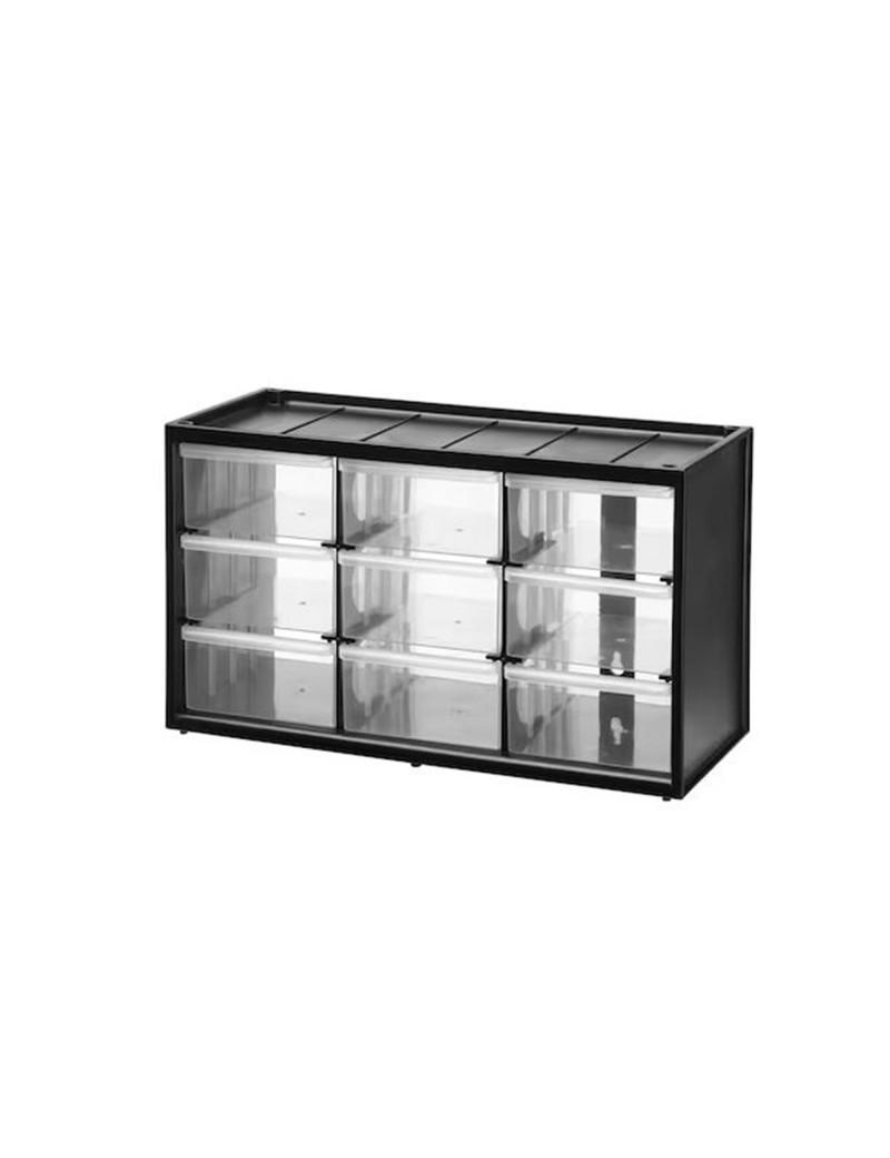 cassettiera portaminuteria a 9 cassetti brico io con struttura in plastica robusta per officina e laboratorio