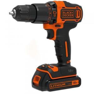 Trapano avvitatore a batteria 18v litio black decker 1.5ah compatto ergonomico