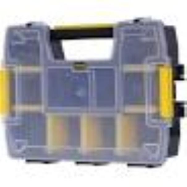 valigetta organizer per minuteria Brico Io con coperchio trasparente e divisori regolabili