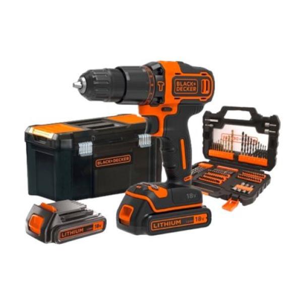 Trapano avvitatore a batteria 18V BRICO IO con valigetta accessori completa