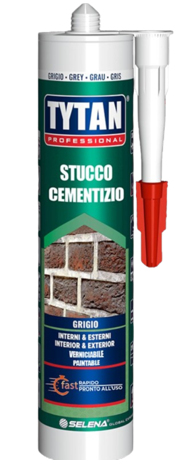 cartuccia di sigillante cementizio grigio SELENA ITALIA Tytan Professional 300 ml per uso interno ed esterno
