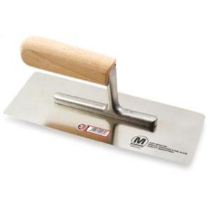 - frattazzo inox 355x110 mm manico legno acciaio inox