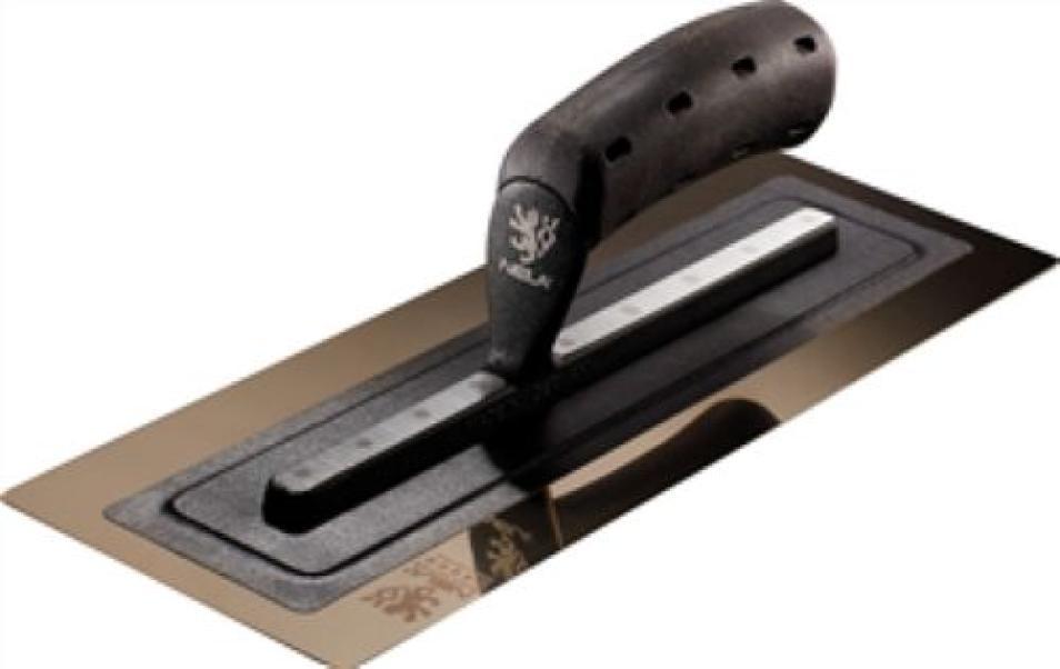 frattazzo bulova black edition 280x120 mm con manico ergonomico nero per intonaci e rasature