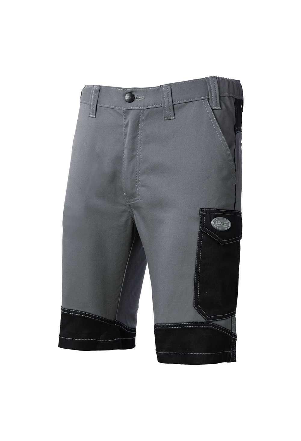 logica professional logica bermuda 7 grigio/nero tg.xl - foto 1