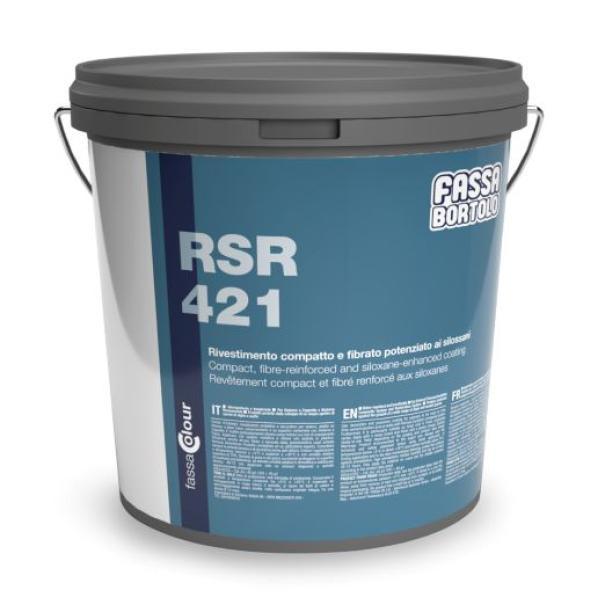 Rivestimento silossanico fibrato per esterni Fassa RSR 421 confezione 25 kg