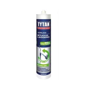 Stucco leggero acrilico tytan cartuccia 300 ml bianco riempitivo