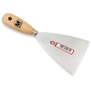 - spatola manico legno 20 mm acciaio inox utensile professionale
