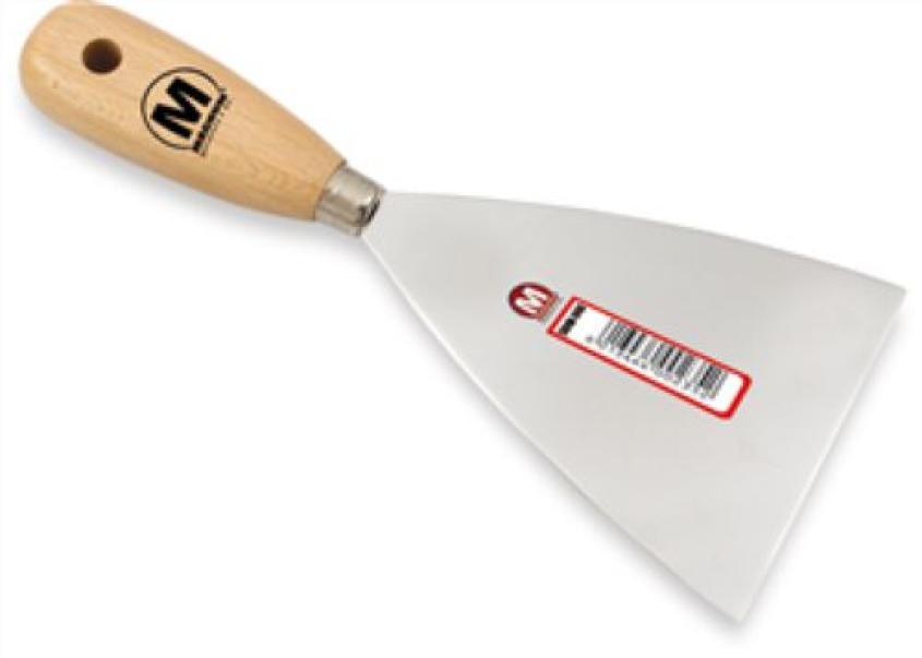 spatola professionale con manico in legno e lama da 20 mm bulova