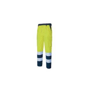 Logica - pantaloni invernali alta visibilità giallo/blu fustagno tg. xl