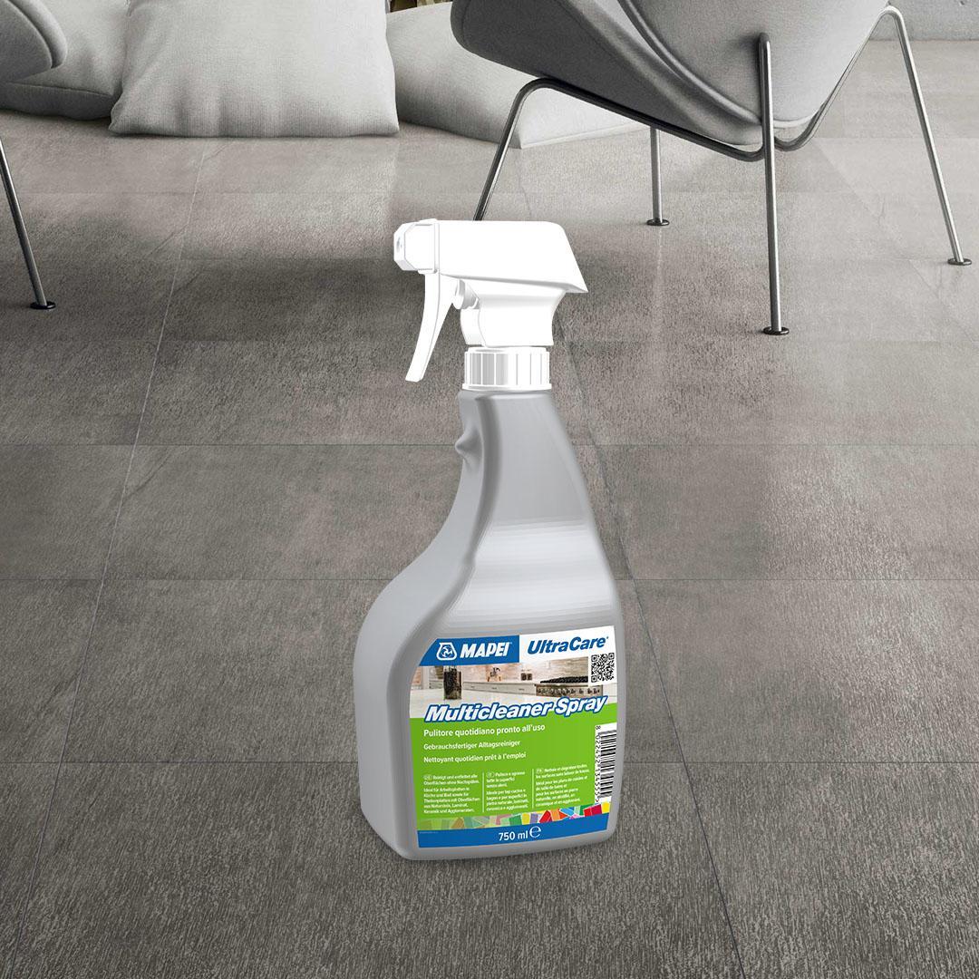 detergente spray professionale mapei ultracare multicleaner 750 ml  per pulizia superfici ceramiche e vetrose