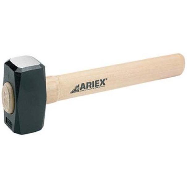 mazzetta ottagonale con manico in legno Viridex 800 grammi vista laterale