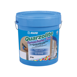 - quarzolite tonachino pro 1,2 mm 25 kg rivestimento acrilico bianco