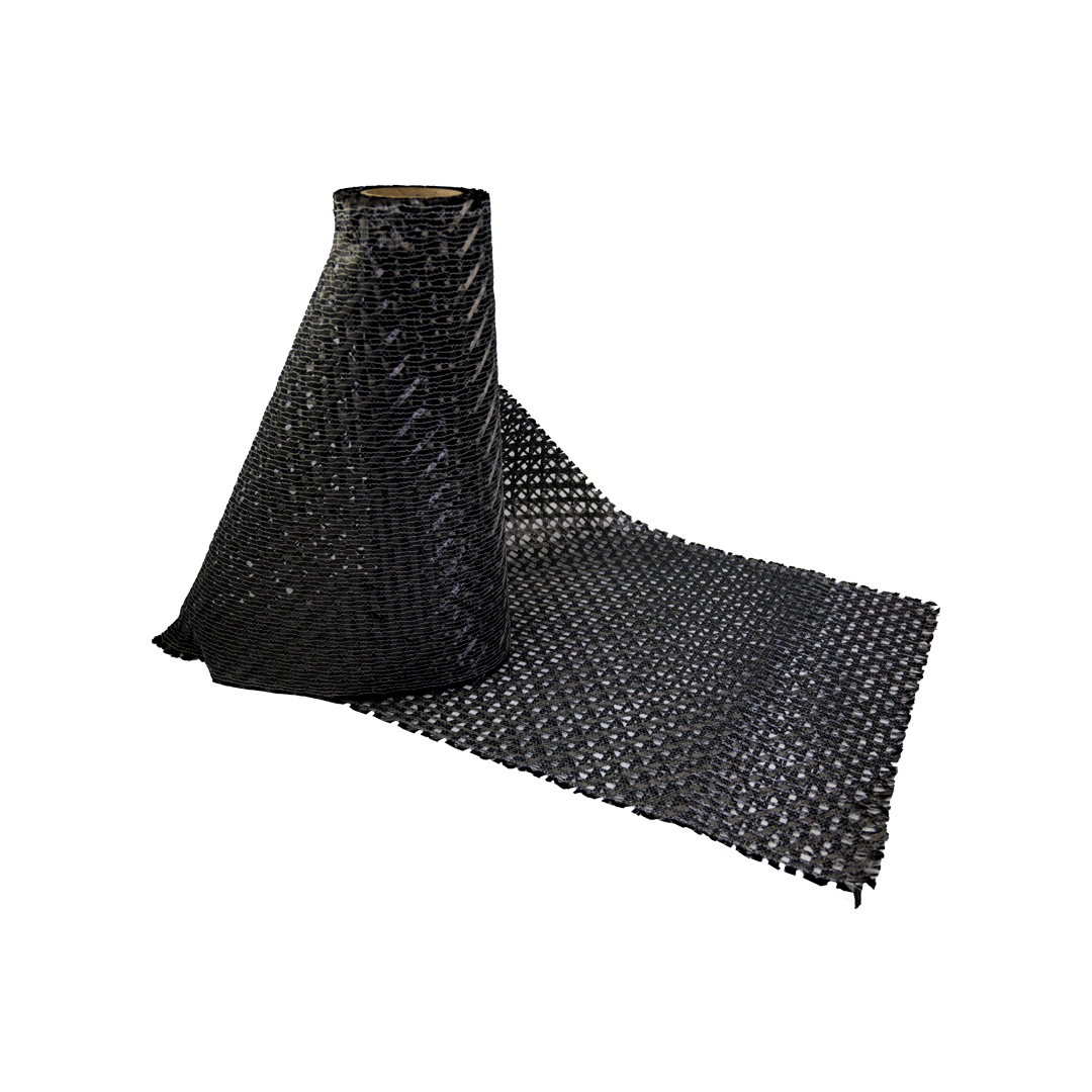 rotolo tessuto quadriassiale fibra di carbonio nero mapei per rinforzo strutturale