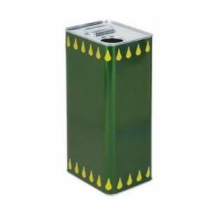 Lattina olio 5 lt in banda stagnata con maniglia senza tappo
