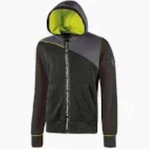 Felpa tecnica u group upower jupiter black con cappuccio taglia 3xl