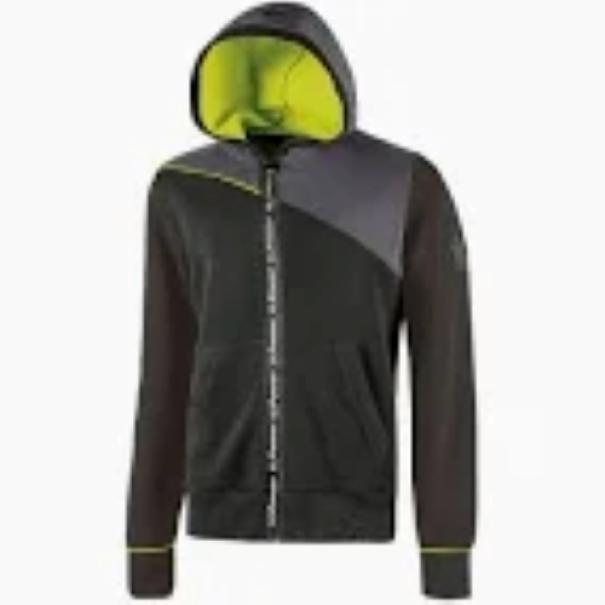 felpa tecnica U Group Upower Jupiter black con cappuccio taglia 3XL frontale