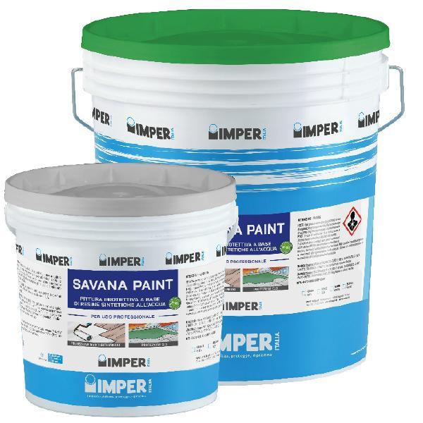 imper italia spa imper - savana paint pittura elastica protettiva per guaine bituminose grigio 20 kg - foto 1