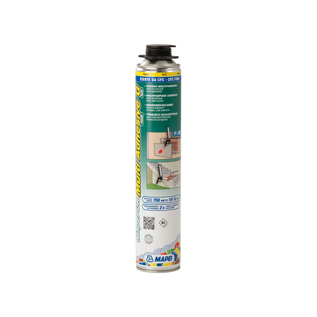 schiuma poliuretanica adesiva mapei mapepur multi adhesive foam g 750 ml confezione